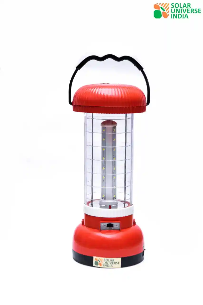 Tower Solar Lantern with 5W LED, 5W Solar Panel & Mobile Charging