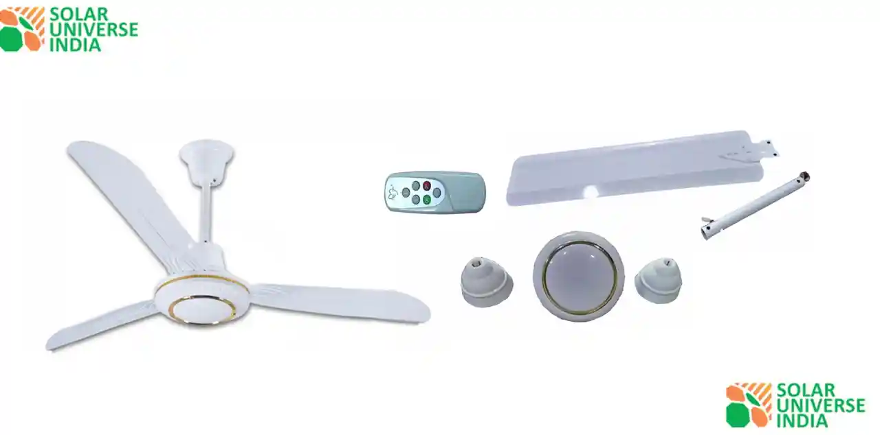 BLDC Remote Controlled Ceiling Fan with Inbuilt LED Light – 30W / 12V