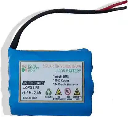 11.1V – 2000mah with inbuilt BMS
