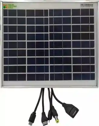 SUI-SMC10W – 10W Solar Panel with 1A Multi Pin Mobile Charging kit for Direct Charging in the day