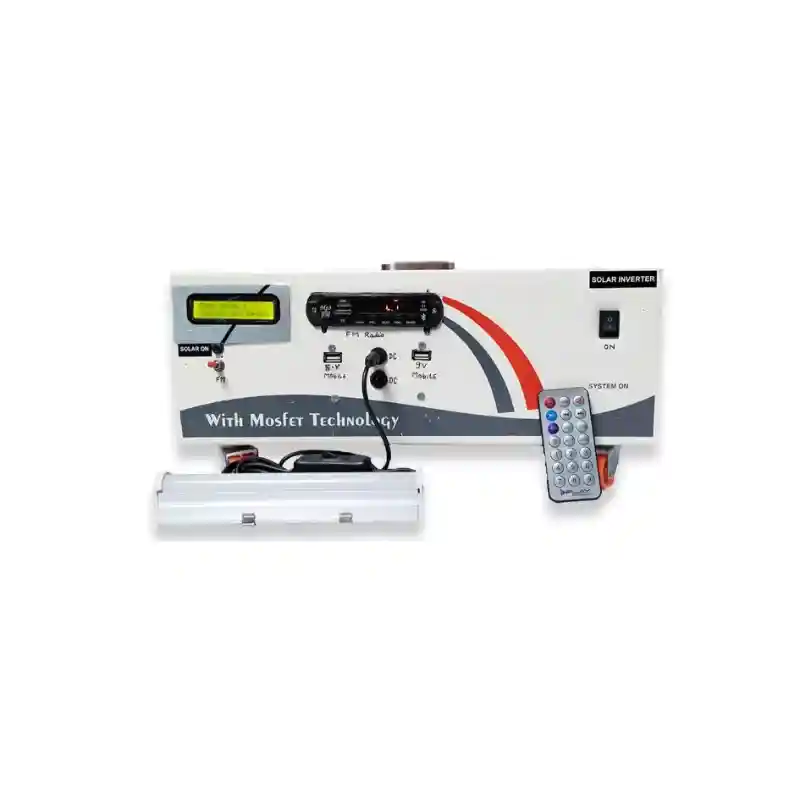 Hybrid Solar Inverter of 250VA with 18ah Battery Inbuilt, DC12V (100W) and AC220V (150W) Output along with USB Mobile Chargers & Portable Design