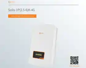 Datasheet Solis Solar Inverter Single Phase-2.5KW-6KW-India